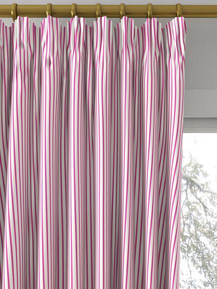 Harlequin x Sophie Robinson Ribbon Stripe Made to Measure Curtains or Roman Blind, Spinel - view 2, Spinel