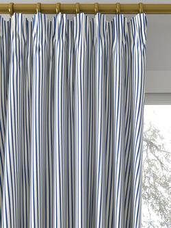 Harlequin x Sophie Robinson Ribbon Stripe Made to Measure Curtains or Roman Blind, Lapis - view 2, Lapis