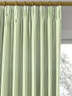 Harlequin Ribbon Stripe Made to Measure Curtains or Roman Blind, Peridot - view 2, Peridot