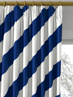 Harlequin x Sophie Robinson Paper Straw Made to Measure Curtains or Roman Blind, Lapis - view 2, Lapis