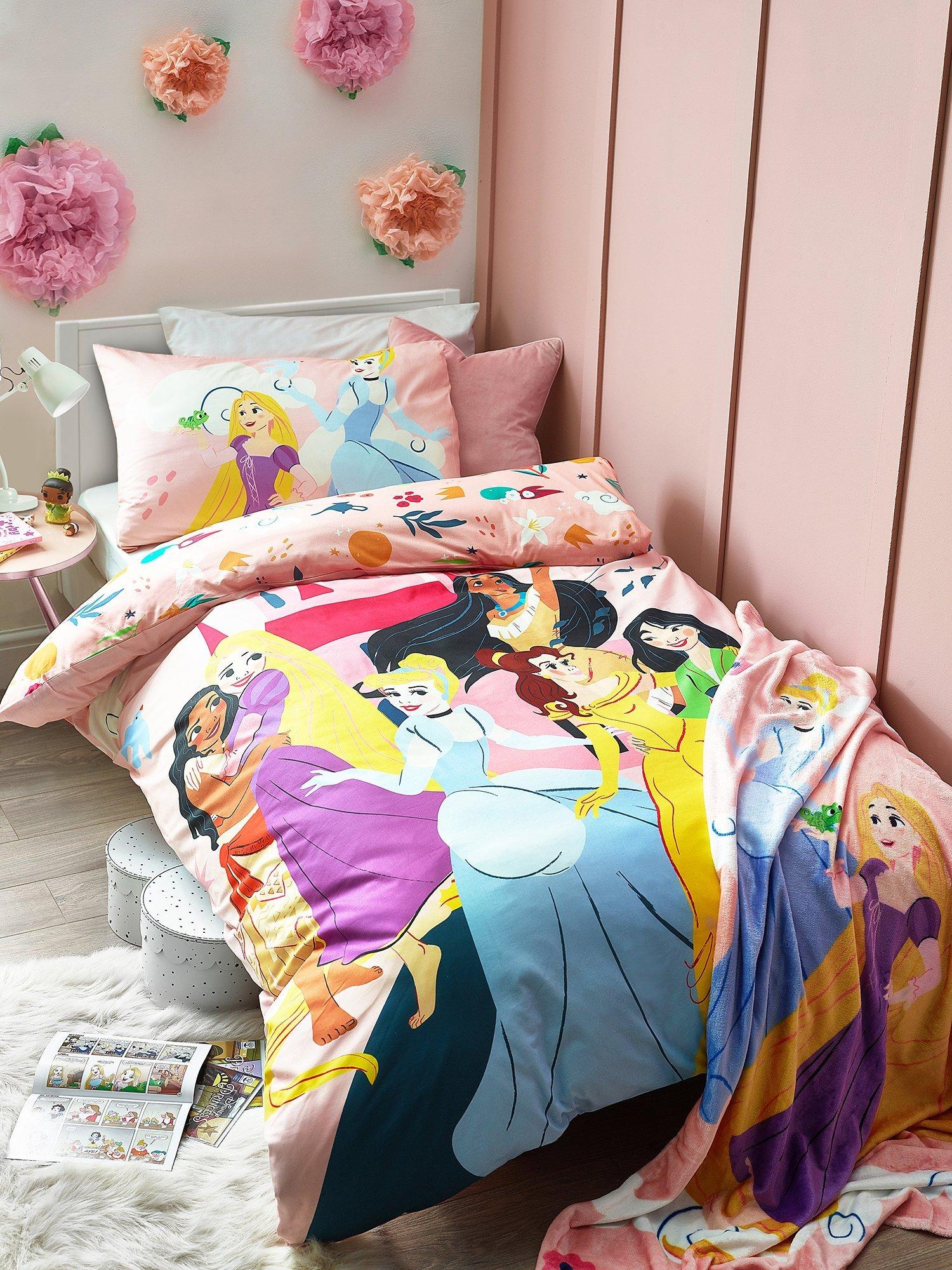 Disney princess single duvet set best sale