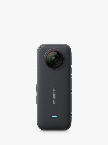 Іnѕtа360 X3 Action Camera, 5.7K, 48MP, 360° Recording, Bundle with Invisible Selfie Stick & 128GB Memory Card - view 2, Black