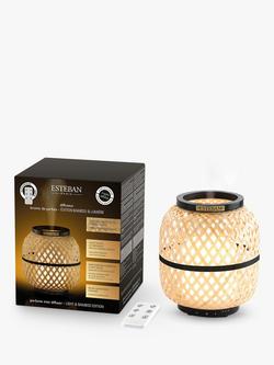 Esteban Bamboo Light & Mist Electronic Diffuser, Neutral, Neutral