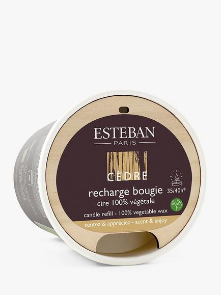 Esteban Cedre Scented Candle Refill, 180g - view 2, Multi