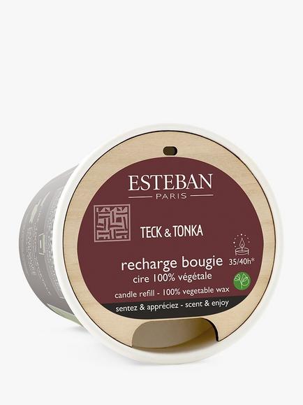 Esteban Teck & Tonka Scented Candle Refill, 180g, Multi
