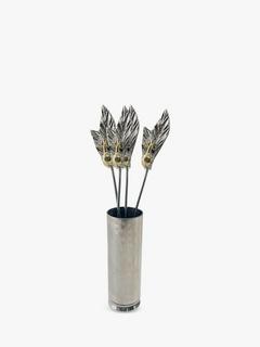 Culinary Concepts Stainless Steel Olive Picks, Set of 4