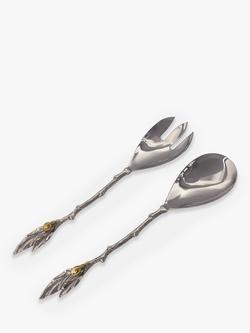 Culinary Concepts Olive Salad Servers Set, Nickel, Nickel