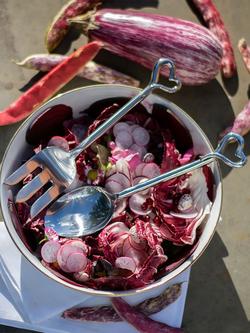 Culinary Concepts Amore Stainless Steel Salad Servers, Set of 2, Silver - view 2, Silver