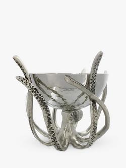 Culinary Concepts Mini Octopus Stainless Steel Bowl and Tentacle Stand, Silver