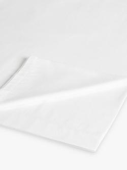 John Lewis Warm & Cosy Brushed Cotton Flat Sheet, White