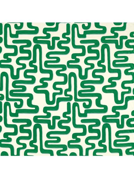 Harlequin x Sophie Robinson Meander Made to Measure Curtains or Roman Blind, Emerald/Aquamarine, Emerald/Aquamarine