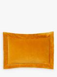 Truly Flanged Velvet Lombard Cushion, Gold
