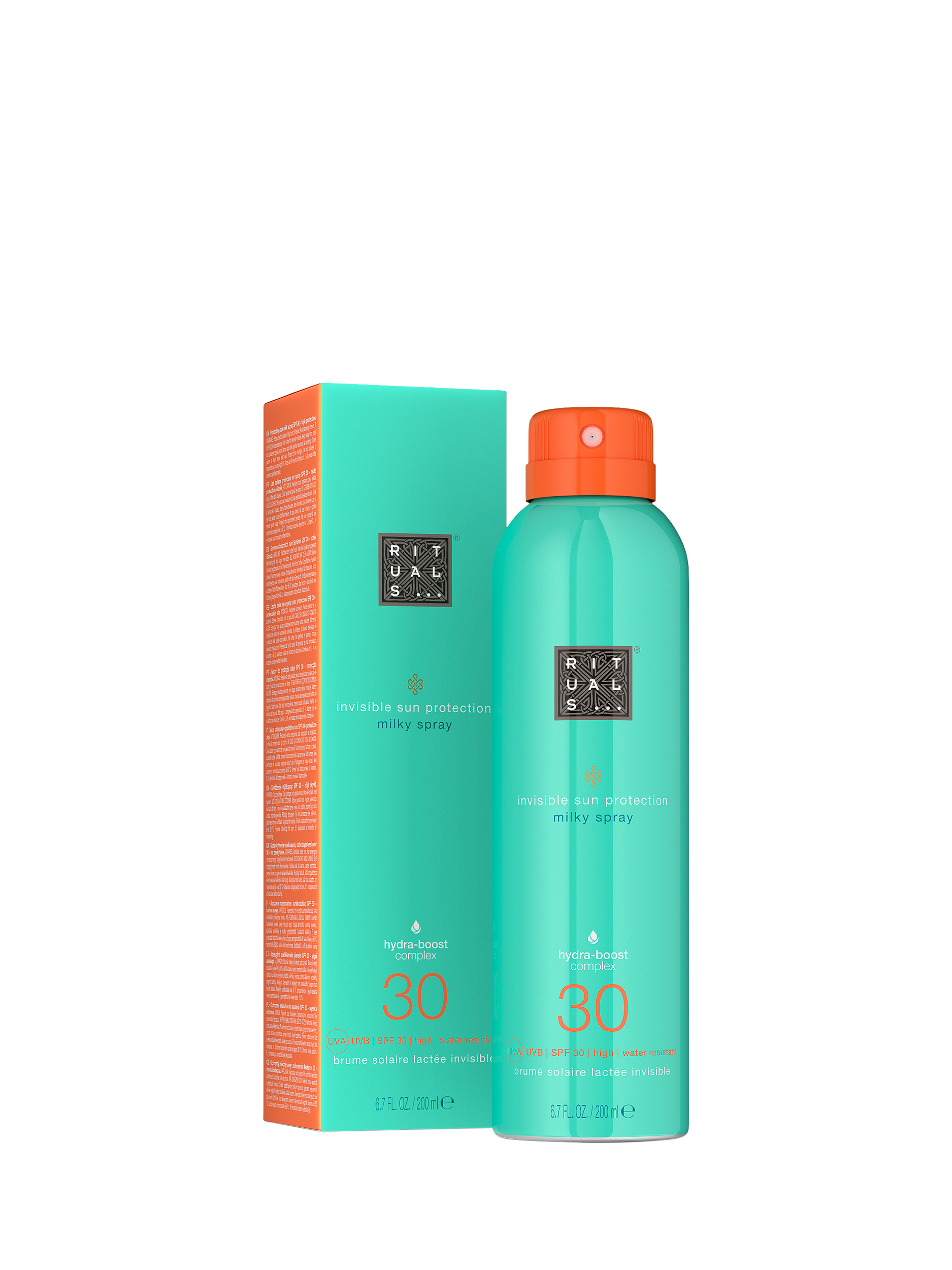 bottle of Rituals Karma Milky Spray on a grey background
