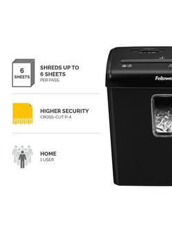 Fellowes Powershred P-30C Cross Cut Shredder, 15L - view 2, Black