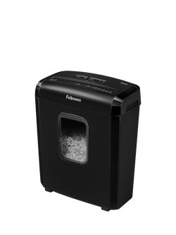 Fellowes Powershred 6M Mini-Cut Shredder, 13L, Black