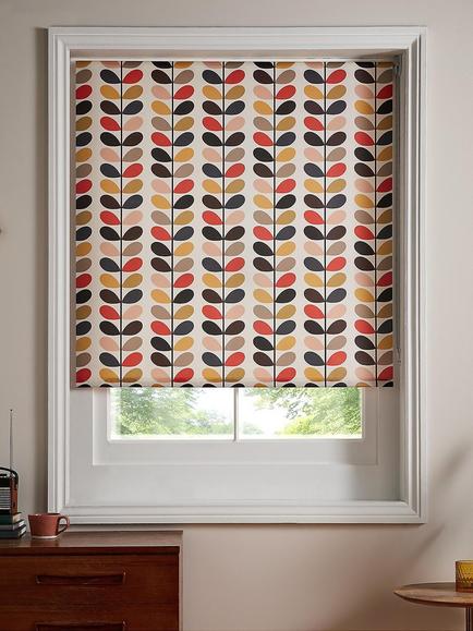 Orla Kiely Multi Stem Roller Blind, Tomato, Tomato