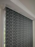 Orla Kiely Linear Stem Roller Blind, Cool Grey