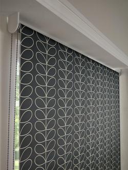 Orla Kiely Linear Stem Roller Blind - view 2, Cool Grey