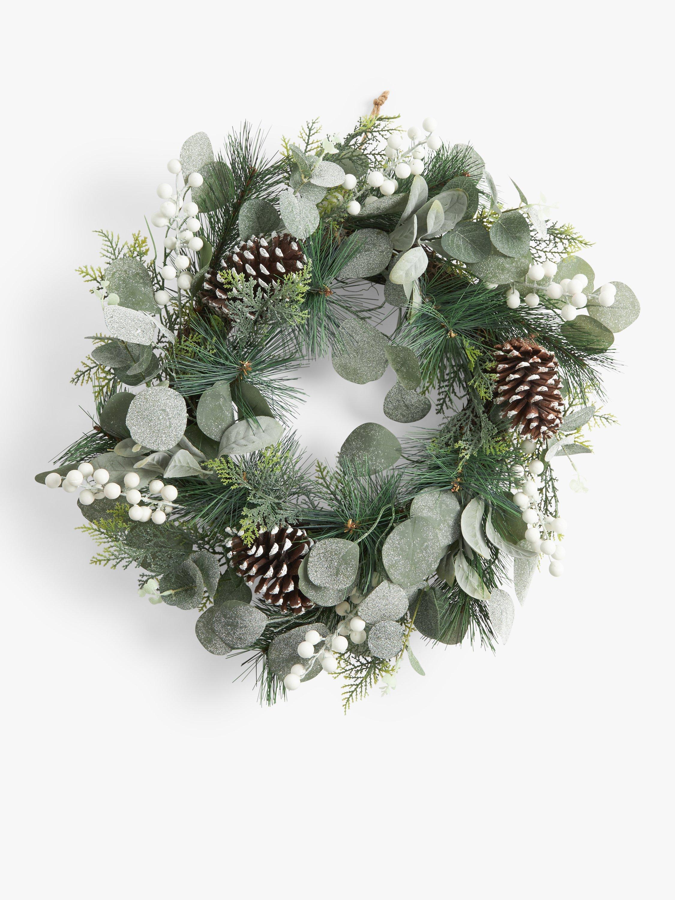 John Lewis Polar Planet Snowy Eucalyptus Wreath