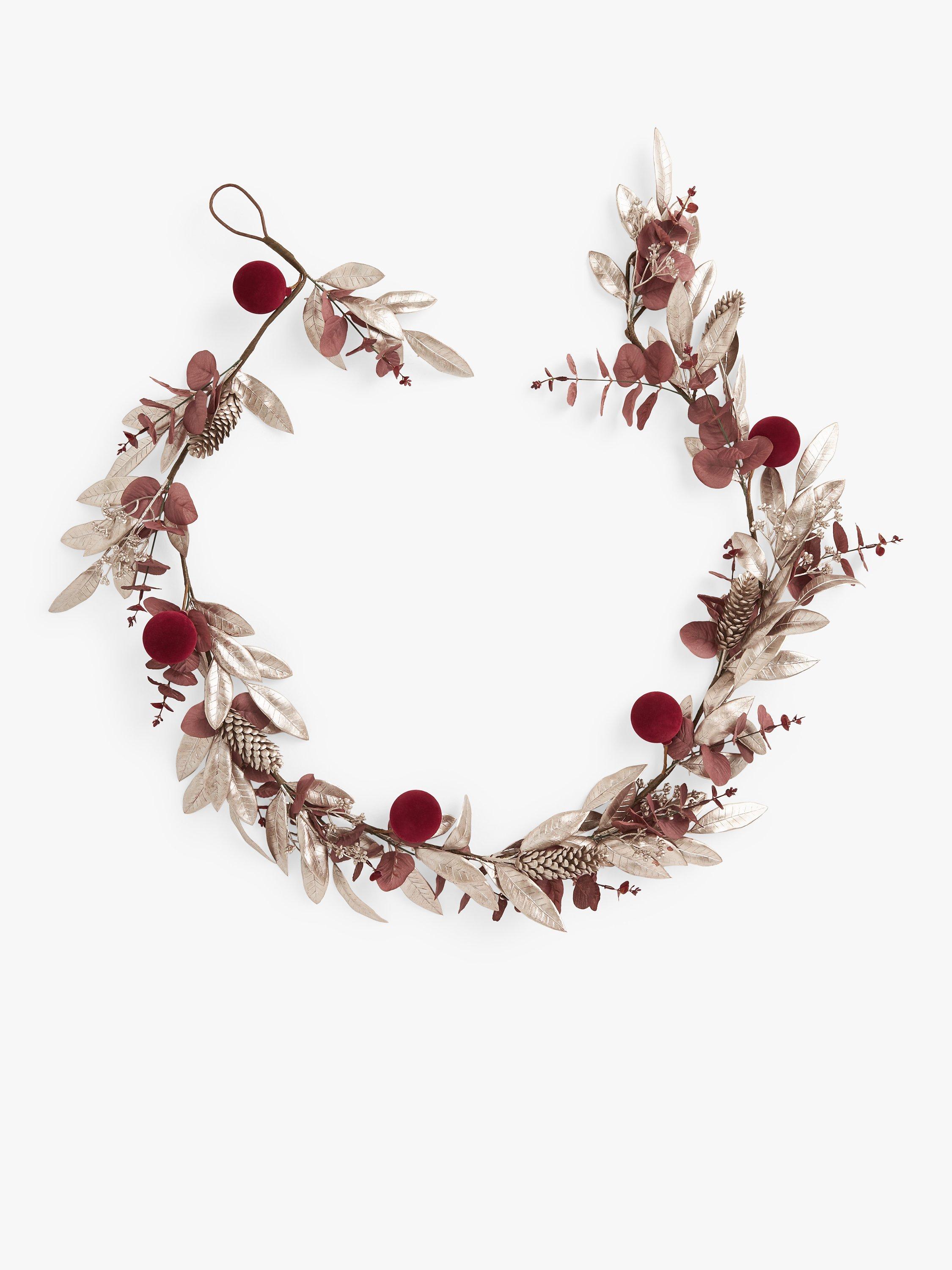 John Lewis Royal Fairytale Red Bauble Garland