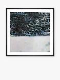 John Lewis Ele Pack 'Silent Movie' Abstract Framed Print & Mount, 70 x 70cm, Blue