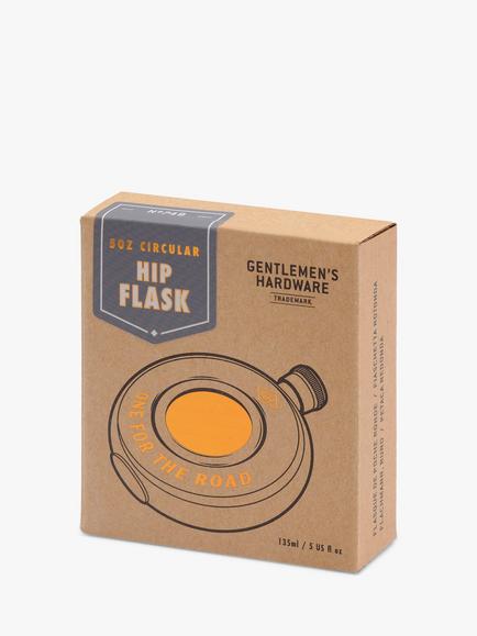 Gentlemen's Hardware One For The Road Stainless Steel Hip Flask, Multi