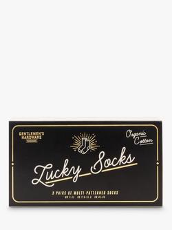 Gentlemen's Hardware Lucky Socks Gift Set, Multi