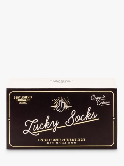 Gentlemen's Hardware Lucky Socks Gift Set - view 2, Multi