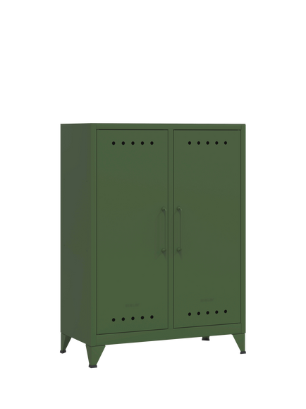 Bisley Fern Middle Sideboard - view 2, Olive Green