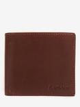 Barbour Colwell Billfold Leather Wallet, Chestnut/Tartan