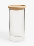 John Lewis Glass Storage Jar with Bamboo Lid, 1L