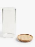 John Lewis Glass Storage Jar with Bamboo Lid, 1L