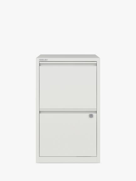 Bisley Home Filer 2 Drawer Filing Cabinet, Chalk