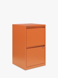 Bisley Home Filer 2 Drawer Filing Cabinet - view 2, Bisley Orange