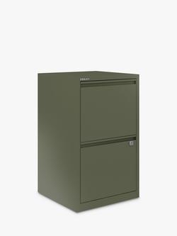 Bisley Home Filer 2 Drawer Filing Cabinet - view 2, Olive Green