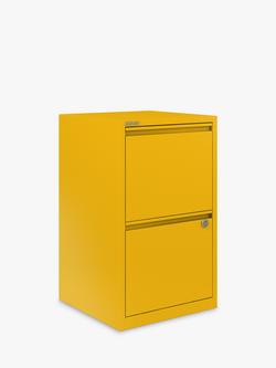 Bisley Home Filer 2 Drawer Filing Cabinet - view 2, Sunflower Yellow