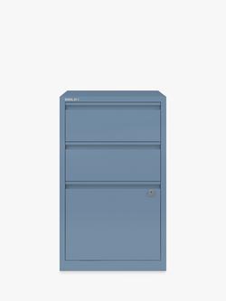 Bisley 3 Drawer Home Filer, Blue