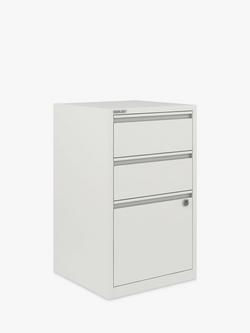 Bisley 3 Drawer Home Filer - view 2, Chalk