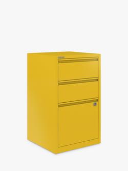 Bisley 3 Drawer Home Filer - view 2, Yellow