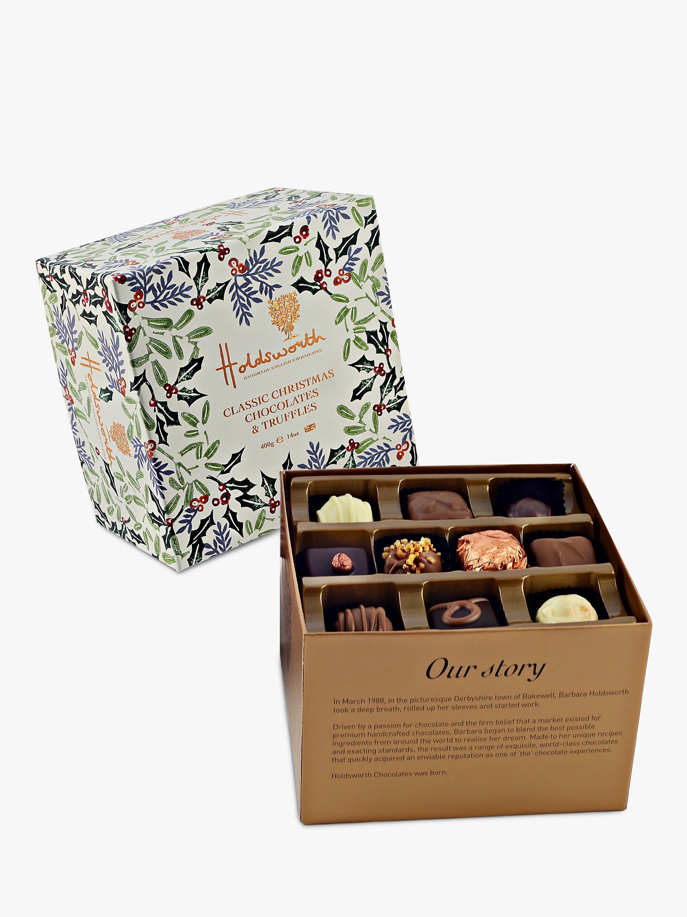 Holdsworth Classic Christmas Chocolate & Truffle Cube, 400g