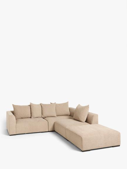 John Lewis Tokyo Grand 5+ Seater RHF Corner Unit, Easy Clean Chunky Chenille, Ec Chunky Chenille