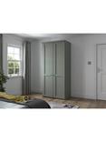 John Lewis Marlow 100cm Hinged Wardrobe, Sage Green