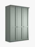 John Lewis Marlow 150cm Hinged Wardrobe, Sage Green