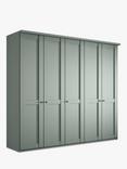 John Lewis Marlow 250cm Hinged Wardrobe, Sage Green