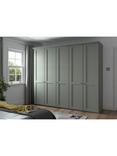 John Lewis Marlow 250cm Hinged Wardrobe, Sage Green