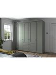 John Lewis Marlow 200cm Hinged Door Wardrobe with 3 Drawers, Sage