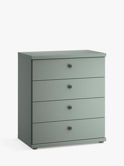John Lewis Marlow 4 Drawer Chest, 75cm, Sage Green