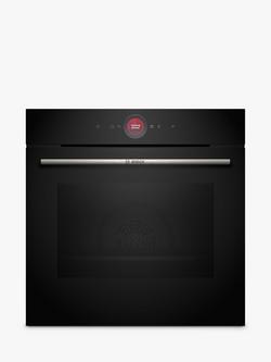 Bosch Series 8 HBG7741B1B Built-In Electric Self Cleaning Single Oven, Black, Black