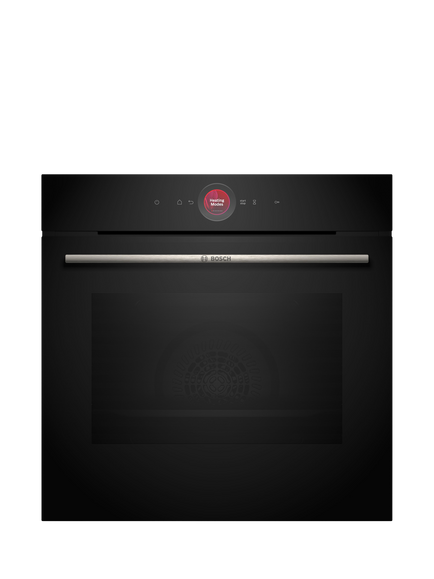 Bosch Series 8 HBG7741B1B Built-In Electric Self Cleaning Single Oven, Black, Black