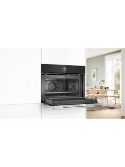Bosch Series 8 CMG7241B1B Built-In Compact Oven with Microwave Function, Black - view 2, Black